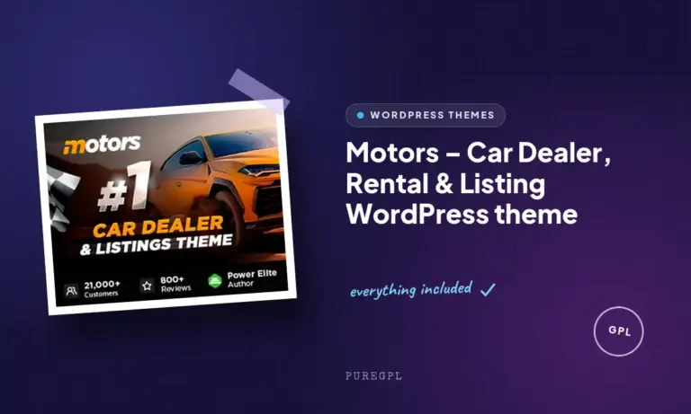 motors car dealer rental listing wordpress theme