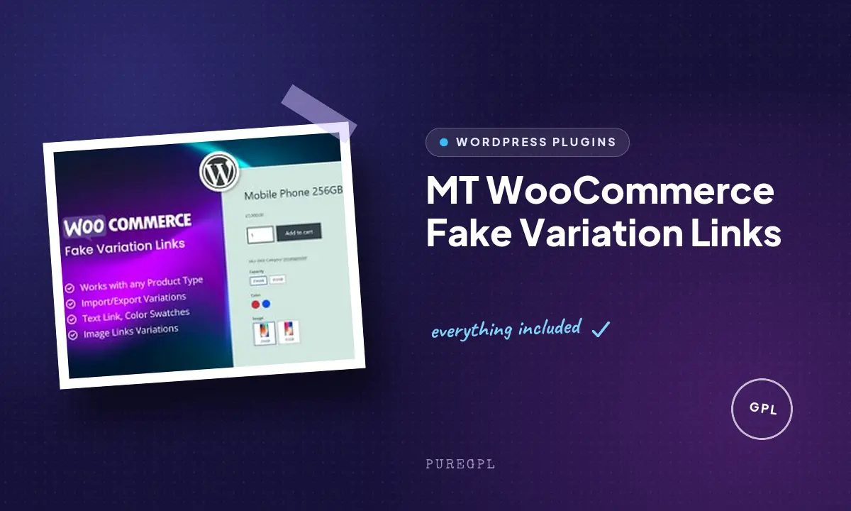 MT WooCommerce Fake Variation Links