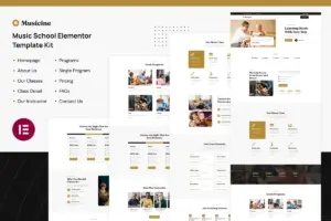 Musicine – Music School Elementor Template Kit