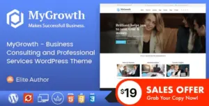 My Growth – Business Consulting and Professional Services WordPress Theme