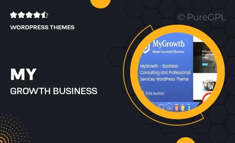 my growth business consulting and professional services wordpress theme