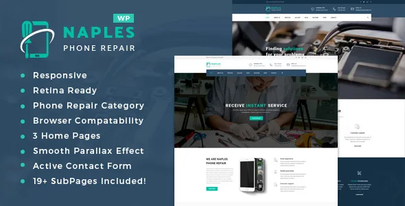 naples phone repair shop wordpress theme 1