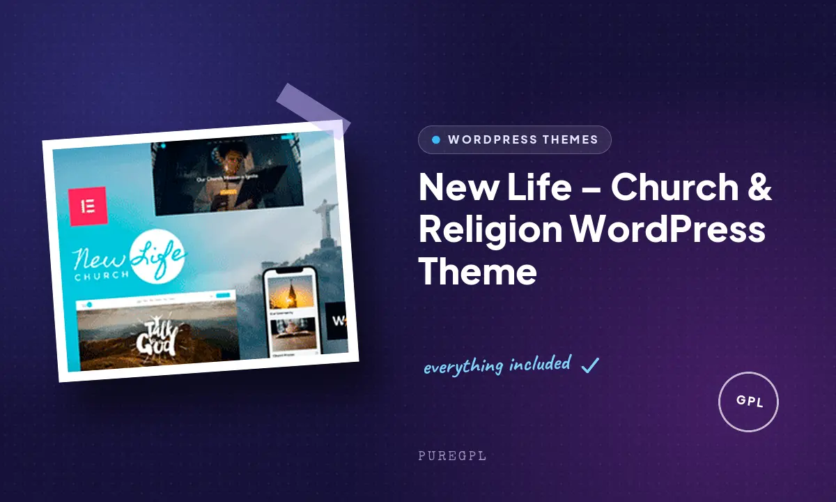 New Life – Church & Religion WordPress Theme