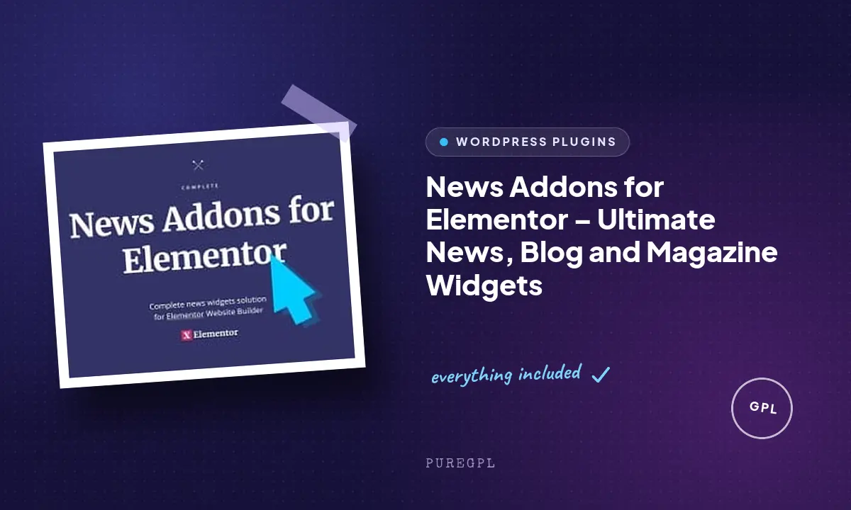 News Addons for Elementor – Ultimate News, Blog and Magazine Widgets