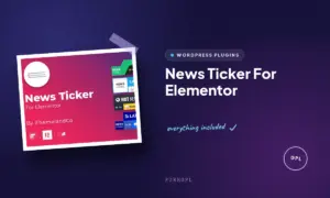 news ticker for elementor
