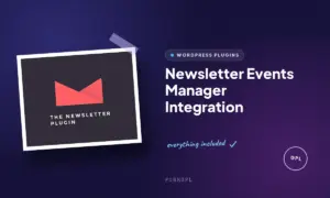 newsletter events manager integration