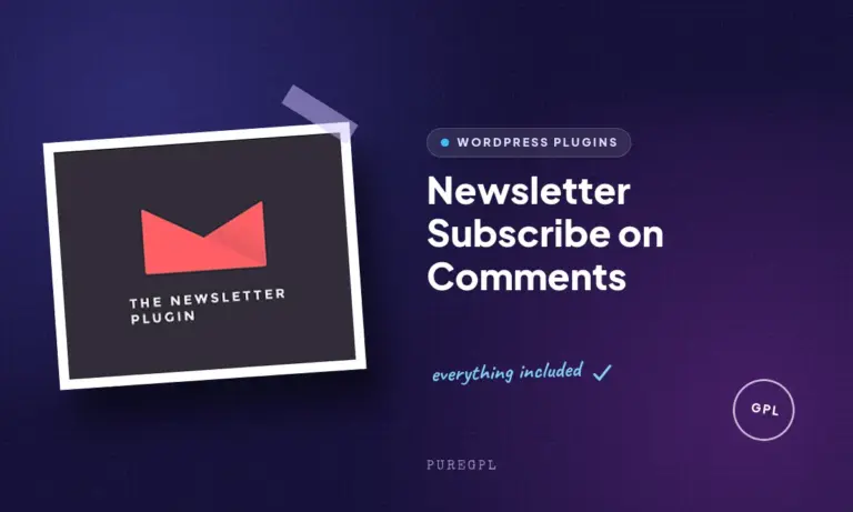 newsletter subscribe on comments