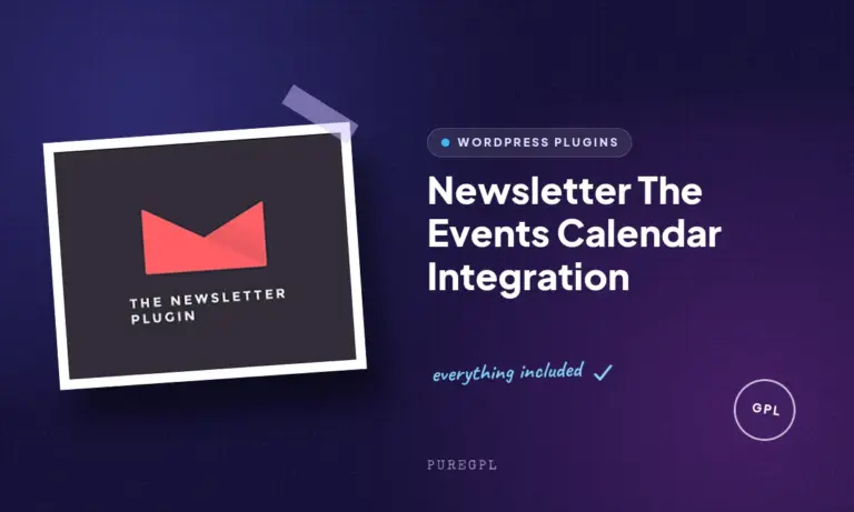 newsletter the events calendar integration