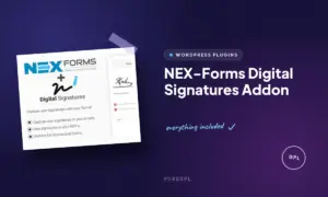 nex forms digital signatures addon