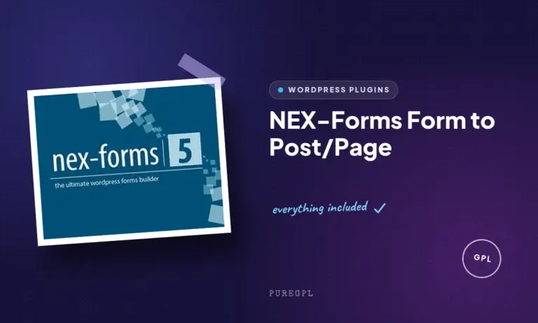 nex forms form to post page