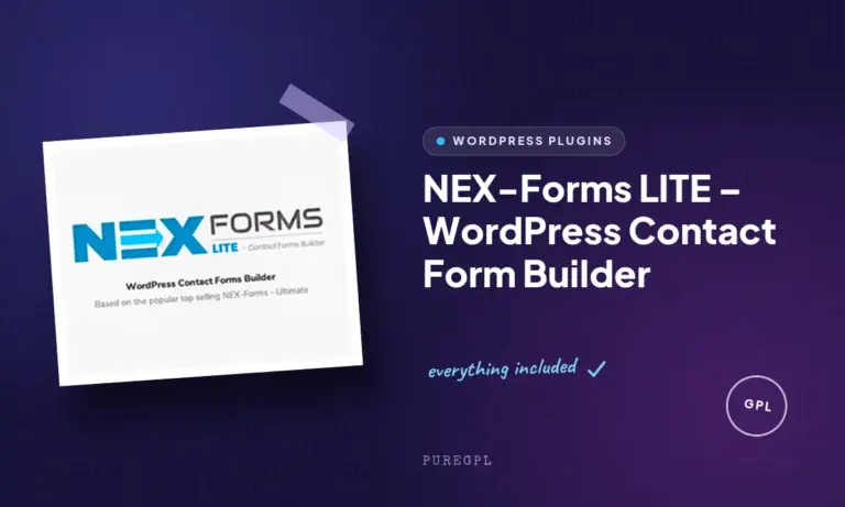 nex forms lite wordpress contact form builder