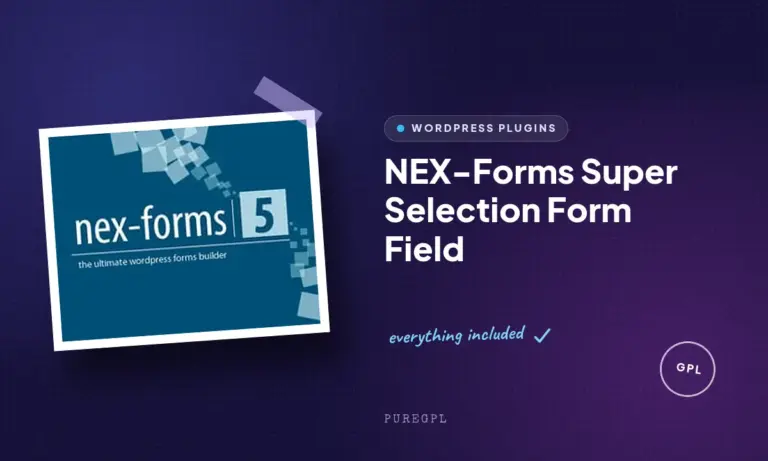 nex forms super selection form field