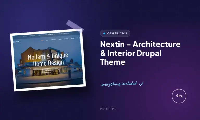 nextin architecture interior drupal theme
