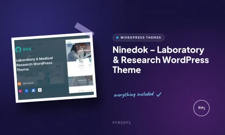ninedok laboratory research wordpress theme