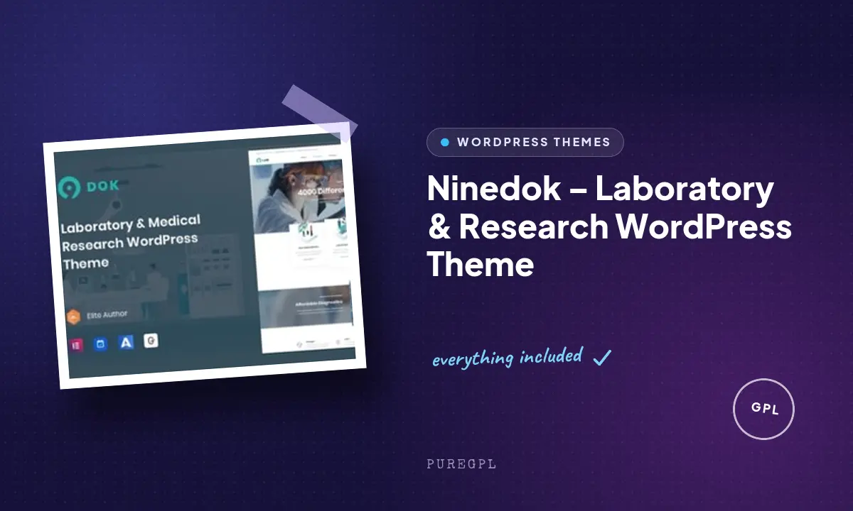 Ninedok – Laboratory & Research WordPress Theme