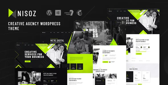 nisoz creative agency wordpress theme 1