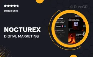 Nocturex – Digital Marketing Agency Elementor Template Kit