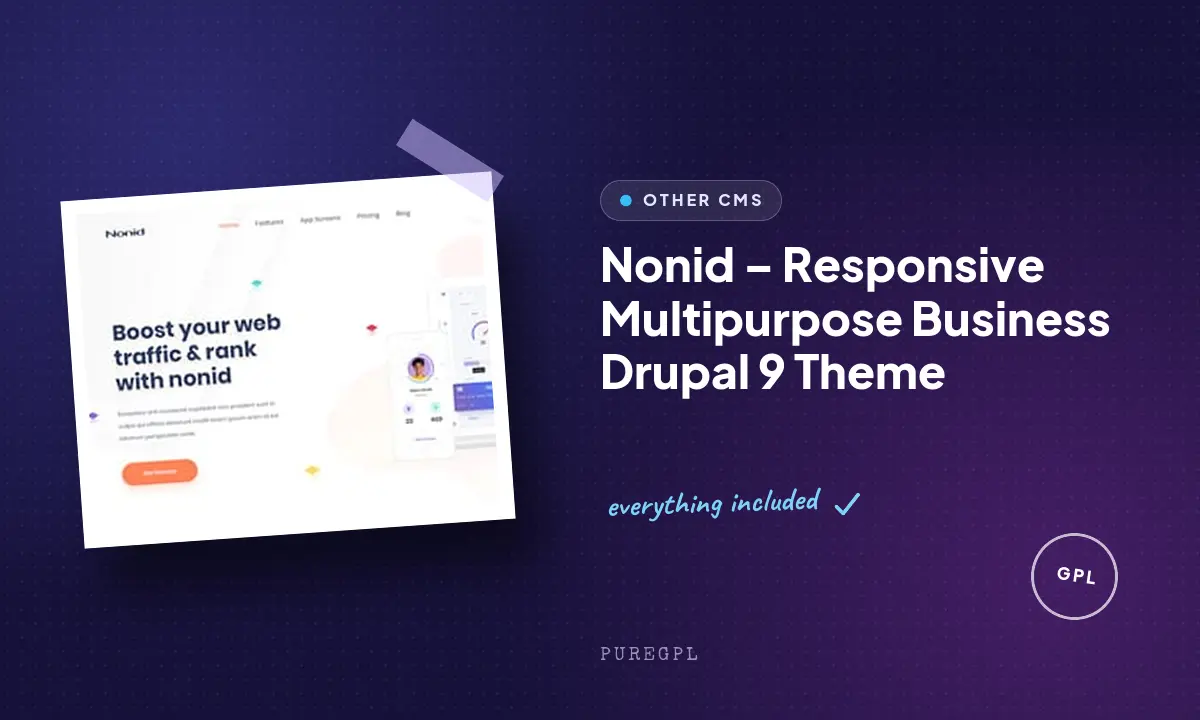 Nonid – Responsive Multipurpose Business Drupal 9 Theme