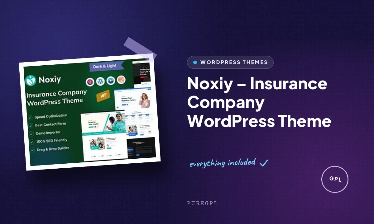 Noxiy – Insurance Company WordPress Theme