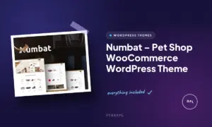 numbat pet shop woocommerce wordpress theme