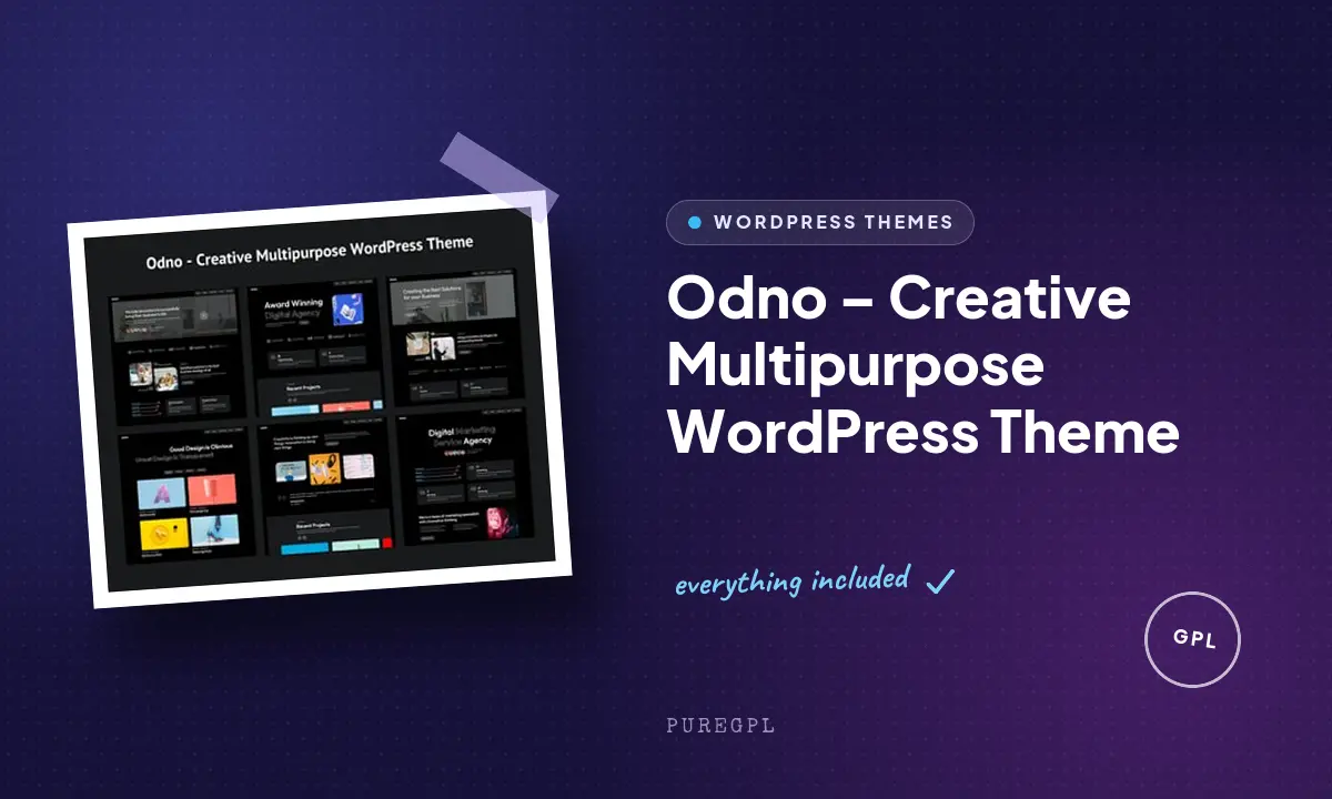 Odno – Creative Multipurpose WordPress Theme