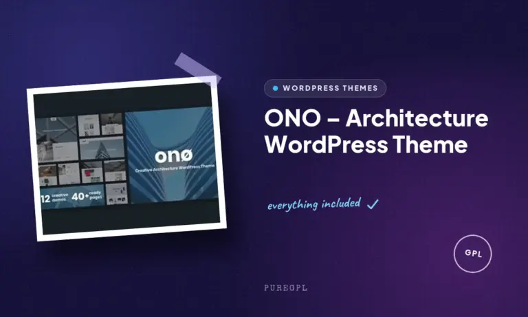 ono architecture wordpress theme