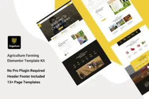 Orgarium – Agriculture Organic Farming Template Kit