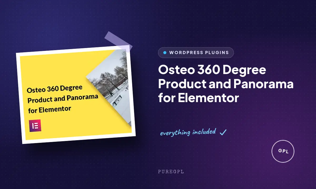 Osteo 360 Degree Product and Panorama for Elementor