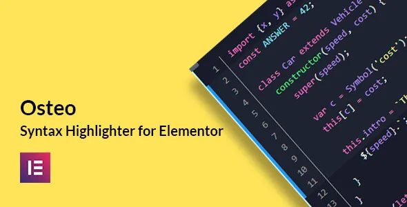 osteo syntax highlighter for elementor 1