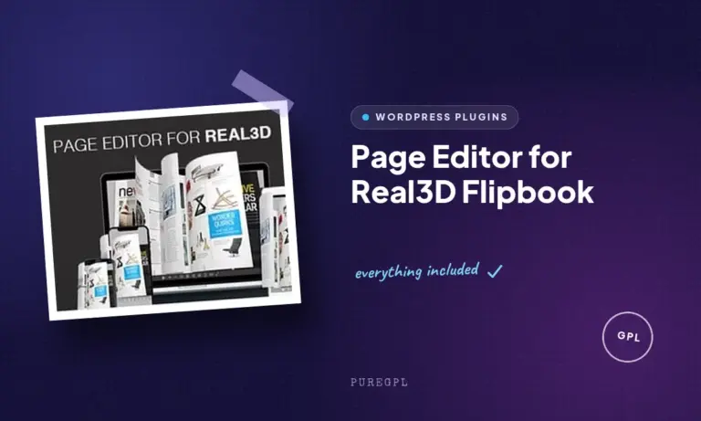 page editor for real3d flipbook