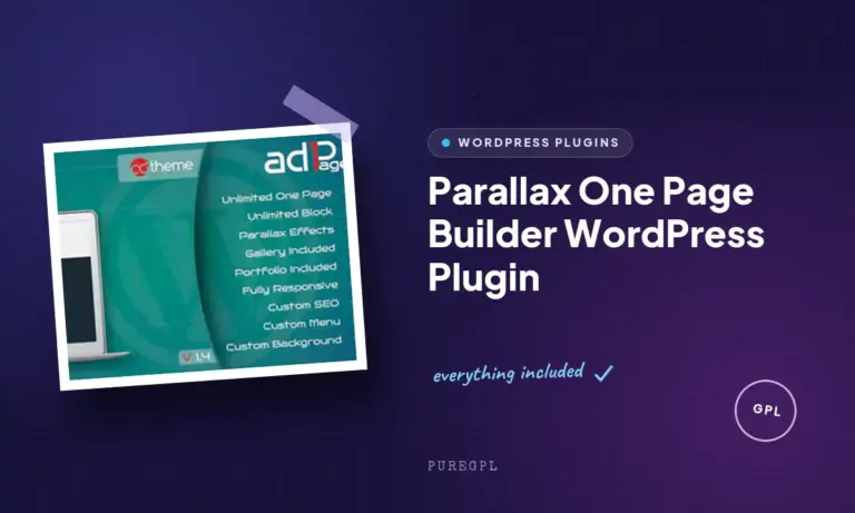 parallax one page builder wordpress plugin