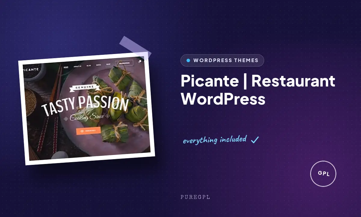 Picante | Restaurant WordPress
