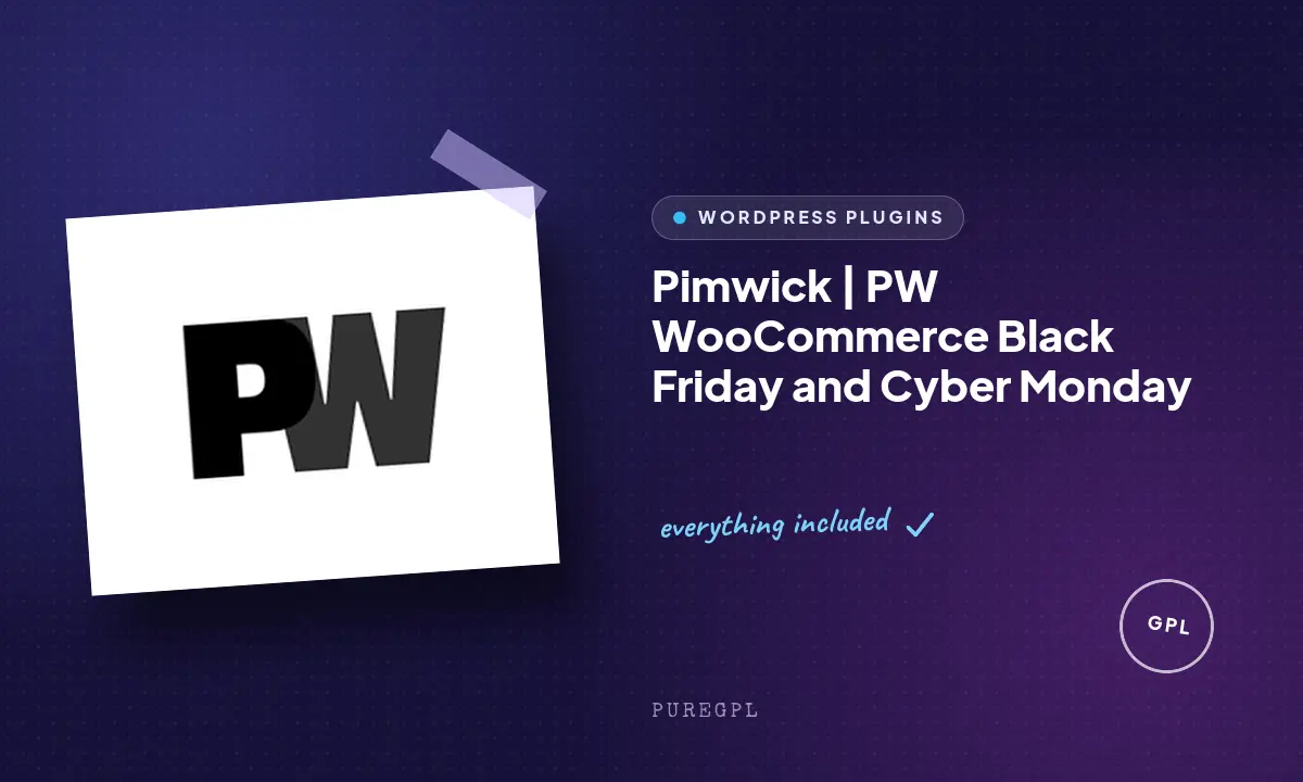 Pimwick | PW WooCommerce Black Friday and Cyber Monday