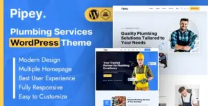 Pipey | Plumbing Services WordPress Theme