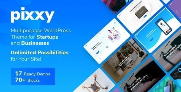 pixxy landing page wordpress theme 1