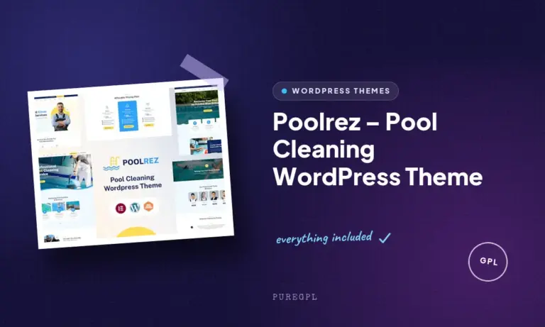 poolrez pool cleaning wordpress theme