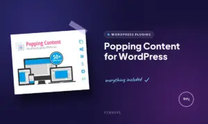 popping content for wordpress