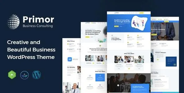 primor business consulting wordpress theme 1