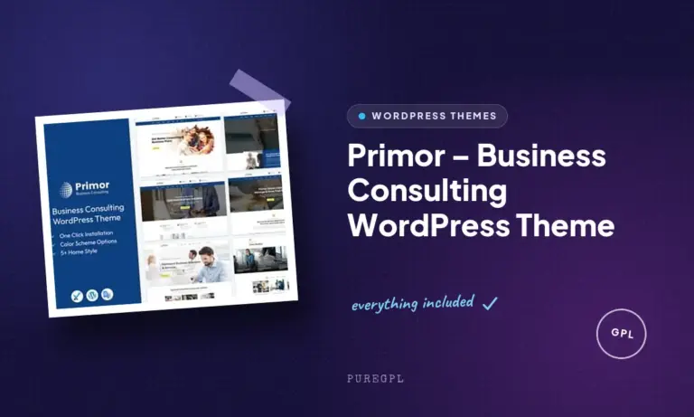 primor business consulting wordpress theme