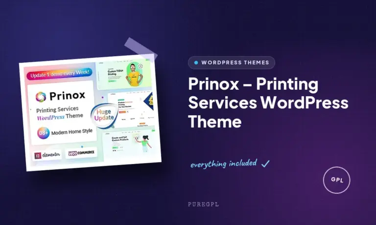 prinox printing services wordpress theme