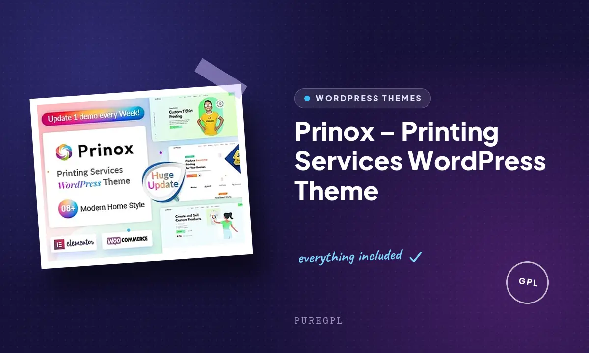 Prinox – Printing Services WordPress Theme