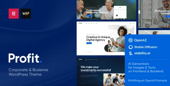profit business wordpress theme 1