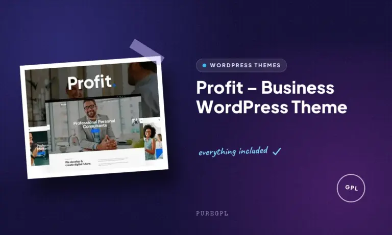 profit business wordpress theme