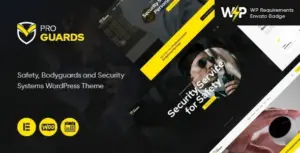 ProGuards – Safety Body Guard & Security WordPress Theme