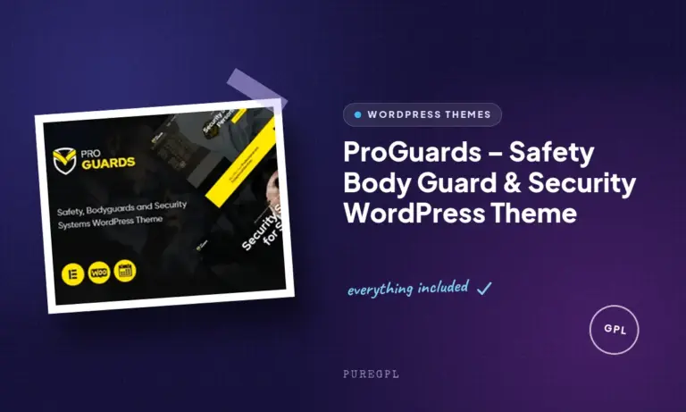 proguards safety body guard security wordpress theme
