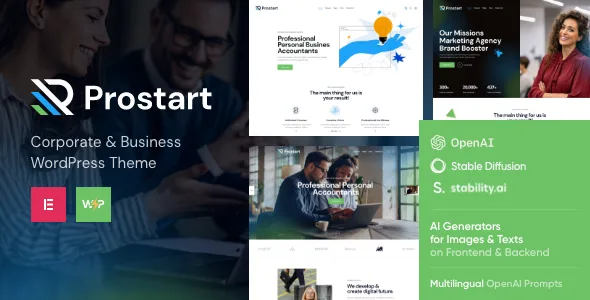 prostart startup business wordpress theme 1