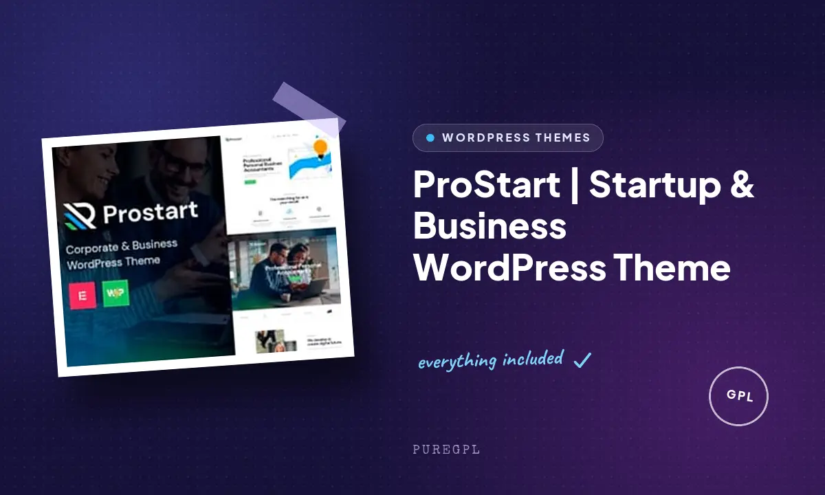 ProStart | Startup & Business WordPress Theme