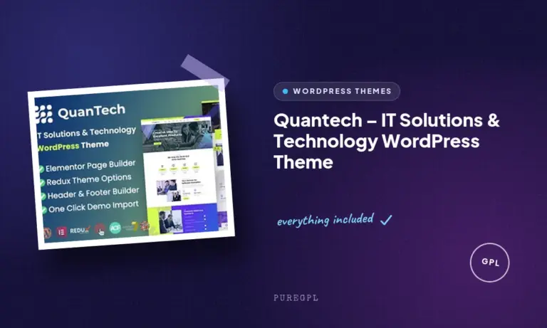 quantech it solutions technology wordpress theme