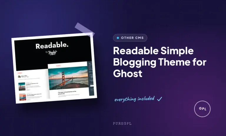 readable simple blogging theme for ghost