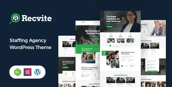 recvite staffing agency wordpress theme 1